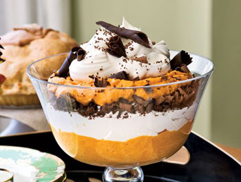 Healthy pumpkin mousse